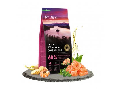 Фото 2 -  сухой корм Profine (Профайн) Adult Salmon & Potatoes - сухой корм для взрослых собак с лососем и картофелем