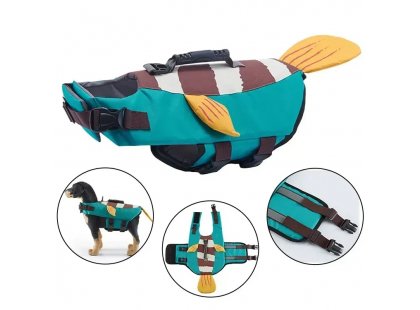 Фото 2 -  рятувальні жилети Fovis Derby Dog Life Jacket with Rescue Handle рятувальний жилет для собак