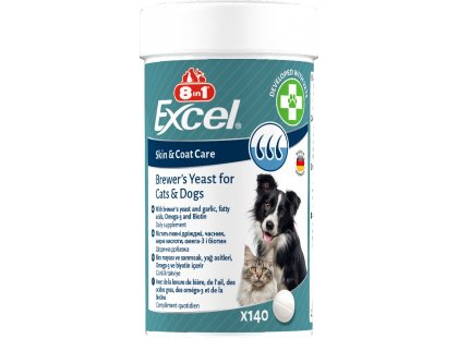 Фото 2 -  вітаміни та мінерали 8in1 (8в1) EXCEL BREVERS YEAST (ЕКСЕЛЬ БРЕВЕРС ДЖЕСТ) пивні дріжджі для собак та котів