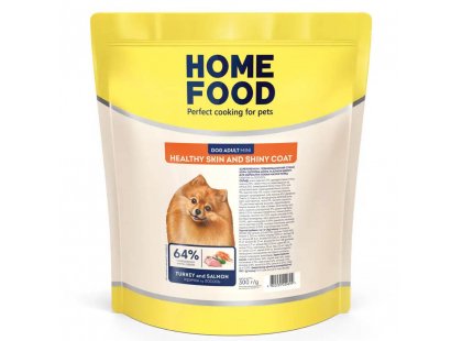 Фото - сухой корм Home Food (Хоум Фуд) Dog Adult Mini Turkey & Salmon корм для собак мелких пород, здоровая кожа и блеск шерсти ИНДЕЙКА и ЛОСОСЬ