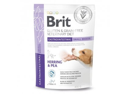 Фото 2 -  ветеринарные корма Brit Veterinary Diet Gastrointestinal Small Breeds сухой лечебный корм при проблемах с пищеварением для собак малых пород СЕЛЕДКА