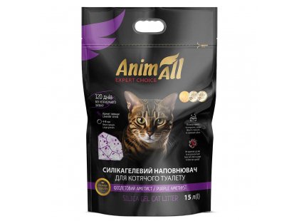 Фото 3 -  наполнители AnimAll Purple Amethyst cиликагелевый наполнитель для кошачьего туалета ФИОЛЕТОВЫЙ АМЕТИСТ