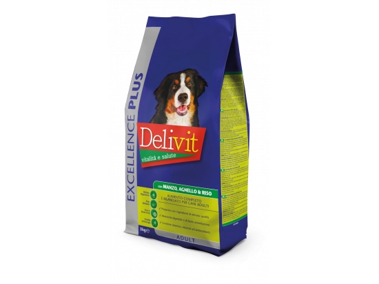 Фото - сухой корм Delivit (Деливит) Excellence Adult Dog Beef, Lamb & Rice сухой корм для взрослых собак ГОВЯДИНА, ЯГНЕНОК и РИС