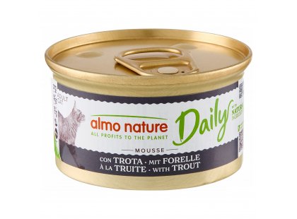 Фото - Almo Nature Daily MOUSSE TROUT консервы для кошек ФОРЕЛЬ, мусс влажный корм (консервы) Almo Nature Daily MOUSSE TROUT консервы для кошек ФОРЕЛЬ, мусс