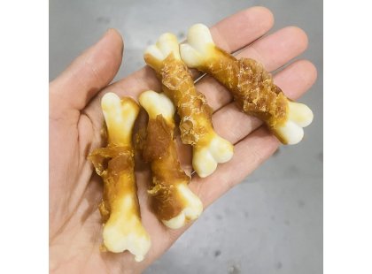 Фото 2 -  лакомства Trixie Snack Chickies лакомство для собак КОСТОЧКА ЗАВЕРНУТАЯ В КУРИНУЮ ГРУДКУ (315911)