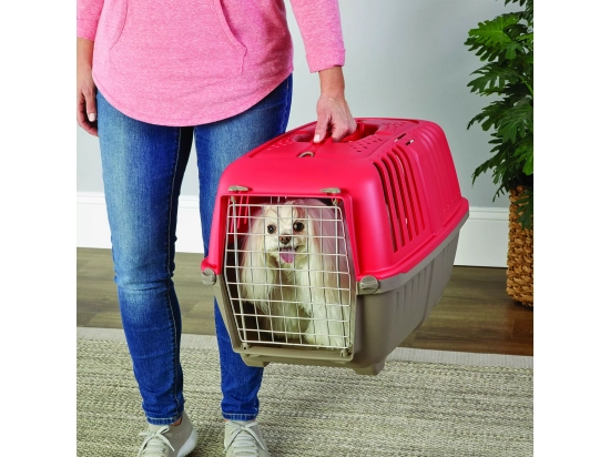 Фото - переноски, сумки, рюкзаки Pratiko (Пратико) Pet Carrier переноска для животных, ДВЕРЬ МЕТАЛЛ, красный