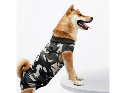 Фото - Fovis Derby Fashion Style Camouflage послеоперационная попона для собак, камуфляж попоны, воротники, ботинки Fovis Derby Fashion Style Camouflage послеоперационная попона для собак, камуфляж
