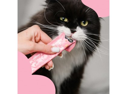Фото 5 -  лакомства Mavsy Creamy Treats лакомство в виде крема для кошек КУРИЦА И ЛОСОСЬ
