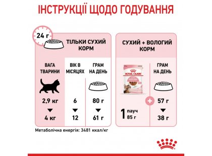 Фото - сухой корм Royal Canin KITTEN STERILISED (КИТТЕН СТЕРИЛИЗЕД) корм для стерилизованных котят от 6 до 12 месяцев