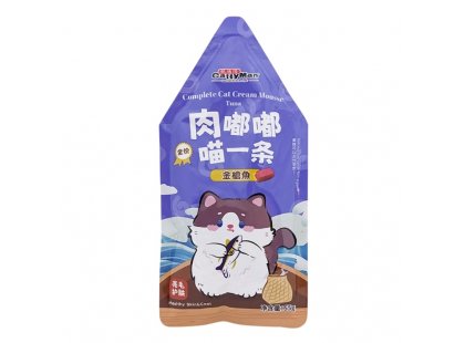 Фото - Cattyman Cream Mousse Tuna влажный беззерновой корм для кошек ТУНЕЦ влажный корм (консервы) Cattyman Cream Mousse Tuna влажный беззерновой корм для кошек ТУНЕЦ