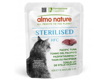Фото - Almo Nature HFC Sterilised Pacific Tuna влажный корм для кошек ТИХООКЕАНСКИЙ ТУНЕЦ влажный корм (консервы) Almo Nature HFC Sterilised Pacific Tuna влажный корм для кошек ТИХООКЕАНСКИЙ ТУНЕЦ