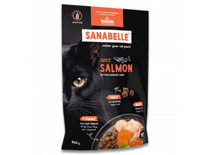 Фото - Bosch Sanabelle Juicy Salmon беззерновой мягкий корм для кошек ЛОСОСЬ сухой корм Bosch Sanabelle Juicy Salmon беззерновой мягкий корм для кошек ЛОСОСЬ