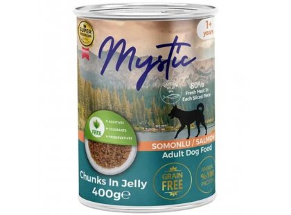Фото - Mystic Dog Salmon Jelly влажный корм для собак, кусочки в желе ЛОСОСЬ влажный корм (консервы) Mystic Dog Salmon Jelly влажный корм для собак, кусочки в желе ЛОСОСЬ