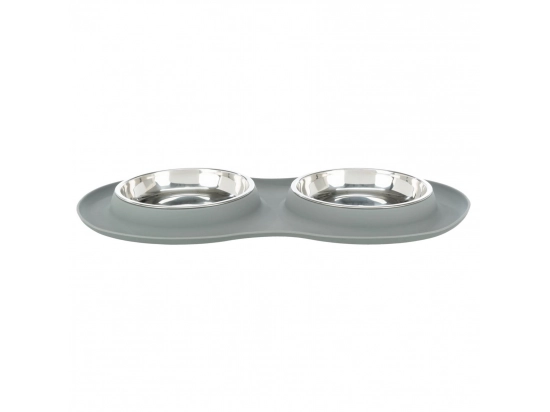 Фото - Trixie Bowl Set миски из нержавеющей стали на силиконовом коврике миски, поилки, фонтаны Trixie Bowl Set миски из нержавеющей стали на силиконовом коврике