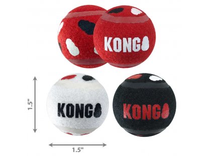 Фото 4 -  іграшки Kong Signature Sport Balls набір м'ячів для собак