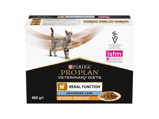 Фото - ветеринарные корма Purina Pro Plan (Пурина Про План) Veterinary Diets NF Renal Function Advanced Care Chicken влажный корм для кошек c заболеваниями почек КУРИЦА