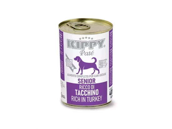 Фото - вологий корм (консерви) Kippy (Кіпі) PATE TURKEY SENIOR консерви для літніх собак (ІНДИЧКА), паштет