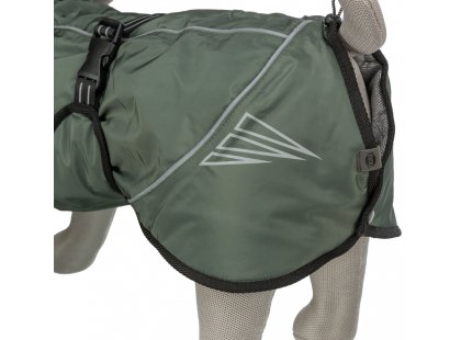 Фото 3 -  одежда Trixie Explore Thermo зимняя попона для собак, оливковый