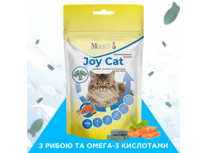Фото 2 -  ласощі Modes Joy Cat вітамінізовані ласощі для котів РИБА та ОМЕГА-3 КИСЛОТИ