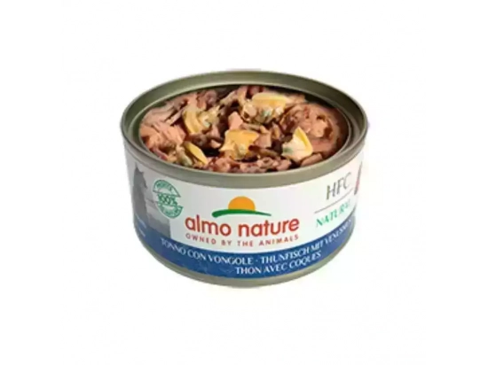 Фото - вологий корм (консерви) Almo Nature HFC NATURAL TUNA & CLAMS консерви для кішок ТУНЕЦЬ З МОЛЮСКАМИ