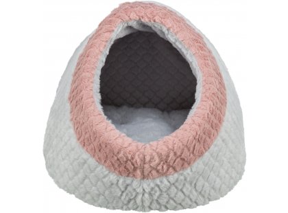 Фото 3 -  лежаки, матрасы, коврики и домики Trixie Kaline Mio домик для собак и кошек, серый/розовый