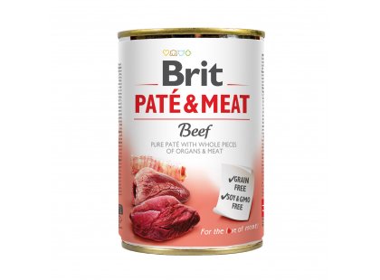 Фото - Brit Pate & Meat Dog Beef консервы для собак ГОВЯДИНА В ПАШТЕТЕ влажный корм (консервы) Brit Pate & Meat Dog Beef консервы для собак ГОВЯДИНА В ПАШТЕТЕ