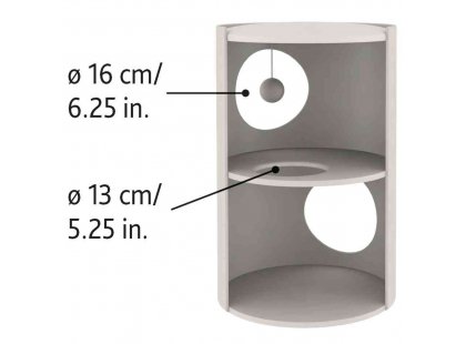 Фото 5 -  дряпалки, з будиночками Trixie EdoardoTower дряпалка-будиночок для котів (Вежа)