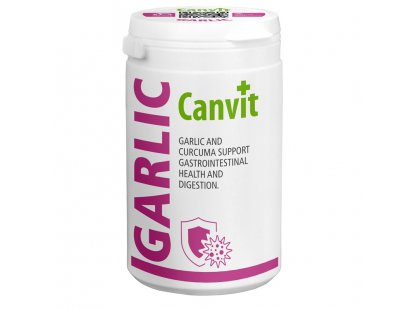 Фото - Canvit Garlic (Гарлик) таблетки з часником, куркумою та ромашкою для собак та кішок харчові добавки Canvit Garlic (Гарлик) таблетки з часником, куркумою та ромашкою для собак та кішок