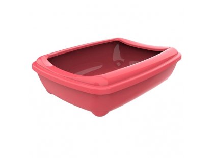 Фото - Moderna Arist-O-Tray туалет с бортиком для котов, коралловый туалеты, лотки Moderna Arist-O-Tray туалет с бортиком для котов, коралловый