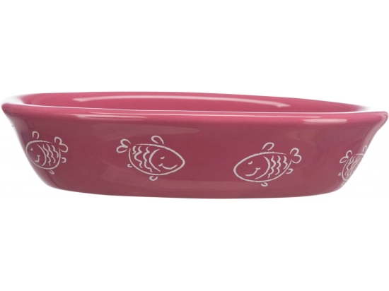 Фото - миски, поилки, фонтаны Trixie Cat Ceramic Bowl - Миска керамическая овальная (24495)