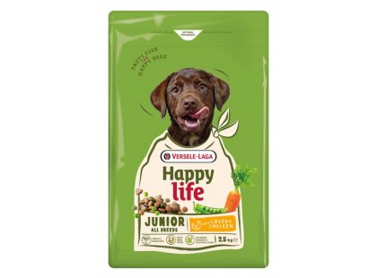 Фото - Happy Life JUNIOR CHICKEN корм для цуценят всіх порід КУРКА сухий корм Happy Life JUNIOR CHICKEN корм для цуценят всіх порід КУРКА