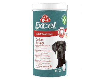 Фото - 8in1 (8 в 1) Excel Calcium (Ексель Кальцій) вітаміни кальцій для собак для порожнини рота 8in1 (8 в 1) Excel Calcium (Ексель Кальцій) вітаміни кальцій для собак