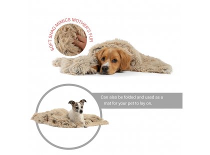 Фото 3 -  лежаки, матрасы, коврики и домики Best Friends Shag Pet Throw Blanket коврик для собак БЕЖЕВАЯ ЭЛЕГАНТНОСТЬ