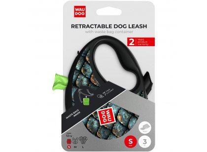 Фото 10 -  рулетки Collar WAUDOG R-LEASH поводок-рулетка с контейнером для пакетов, светоотражающая лента, ЧЕШУЯ