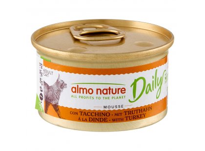 Фото - Almo Nature Daily MOUSSE TURKEY консервы для кошек ИНДЕЙКА, мусс влажный корм (консервы) Almo Nature Daily MOUSSE TURKEY консервы для кошек ИНДЕЙКА, мусс