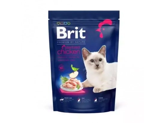 Фото - сухой корм Brit Premium Cat Sterilised Chicken сухой корм для стерилизованных кошек КУРИЦА