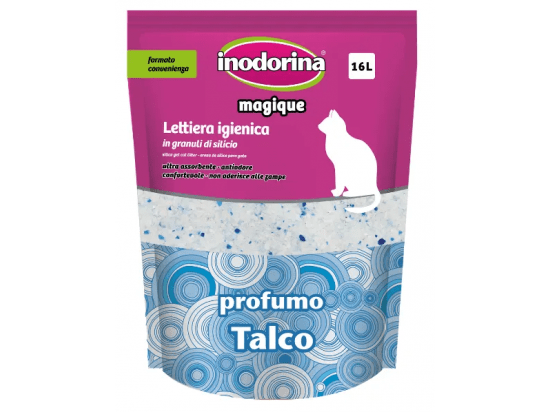 Фото - наповнювачі Inodorina Sanitary Litter силікагелевий наповнювач з ароматом тальку