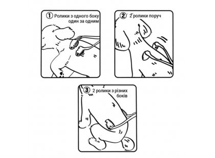 Фото 2 -  расчески, щетки, грабли DoggyMan Dog Massager роликовый массажер для собак