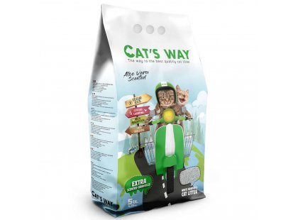 Фото - Cats Way (Кэтс Вэй) Aloe Vera комкующийся наполнитель для кошачьего туалета С АРОМАТОМ АЛОЭ, зеленый наполнители Cats Way (Кэтс Вэй) Aloe Vera комкующийся наполнитель для кошачьего туалета С АРОМАТОМ АЛОЭ, зеленый