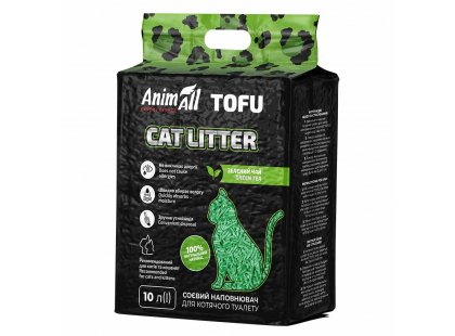 Фото 6 -  наполнители AnimAll TOFU (ТОФУ) СОЕВЫЙ наполнитель в туалет для кошек ЗЕЛЕНЫЙ ЧАЙ