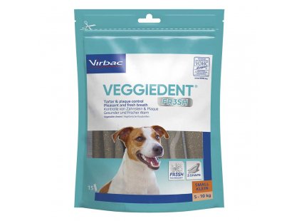 Фото 2 -  ласощі Virbac Veggiedent ласощі для догляду за ротовою порожниною собак