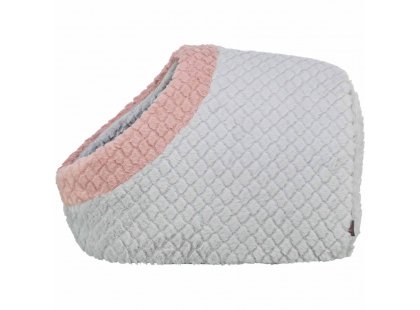 Фото 2 -  лежаки, матрасы, коврики и домики Trixie Kaline Mio домик для собак и кошек, серый/розовый