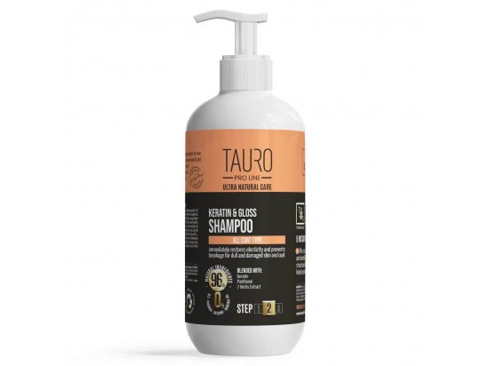 Фото - повседневная косметика Tauro (Тауро) Pro Line Ultra Natural Care Keratin & Gloss Shampoo кератиновый шампунь для шерсти собак и кошек