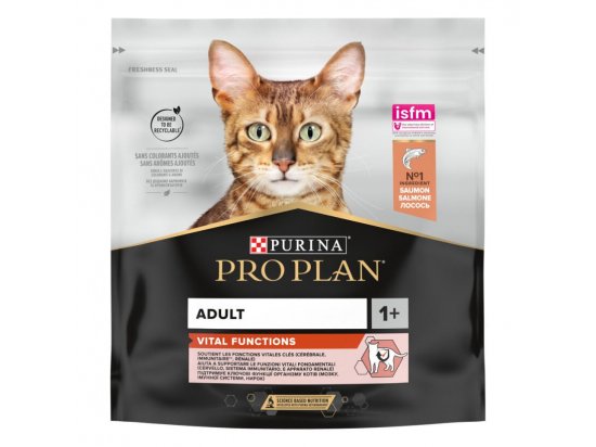 Фото - сухой корм Purina Pro Plan (Пурина Про План) Adult Vital Functions Salmon сухой корм для кошек ЛОСОСЬ