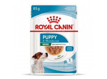 Фото - влажный корм (консервы) Royal Canin MINI PUPPY влажный корм для щенков мелких пород от 2 до 10 месяцев