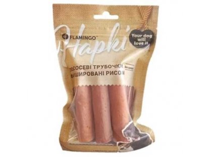 Фото - Flamingo Лакомство для собак ЛОСОСЕВЫЕ ТРУБОЧКИ ФАРШИРОВАННЫЕ РИСОМ лакомства Flamingo Лакомство для собак ЛОСОСЕВЫЕ ТРУБОЧКИ ФАРШИРОВАННЫЕ РИСОМ