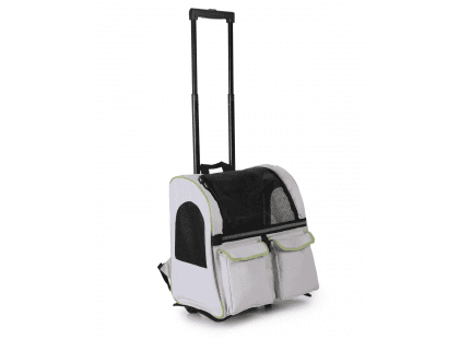 Фото - переноски, сумки, рюкзаки Senful 3-In-1 Pet Trolley візок-рюкзак для котів і собак, світло-сірий