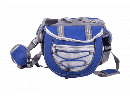 Фото 2 -  амуниция Voyager Pet Lovoyager Dog Bagpack сумка-седло для собак, синий