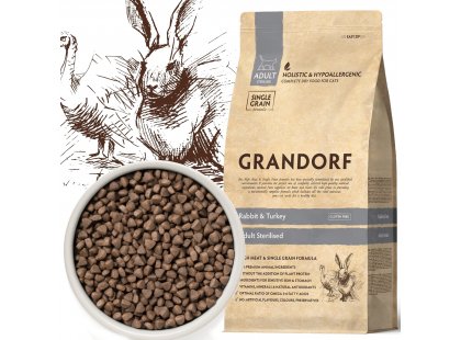 Фото - Grandorf (Грандорф) Rabbit & Turkey Adult Sterilised сухой корм для стерилизованных кошек КРОЛИК И ИНДЕЙКА сухой корм Grandorf (Грандорф) Rabbit & Turkey Adult Sterilised сухой корм для стерилизованных кошек КРОЛИК И ИНДЕЙКА