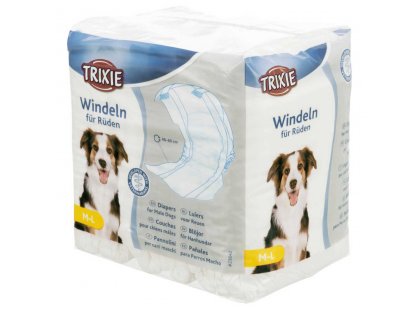 Фото 5 -  памперсы и трусики Trixie одноразовые подгузники для кобелей (гигиенический пояс)